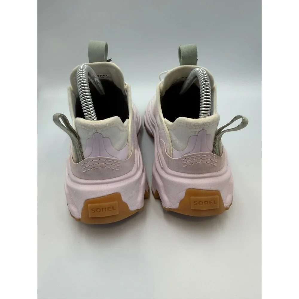 Sorel Kinetic Breakthru Tech Lace Sneakers Pink White Olive Women Shoes Sz 7